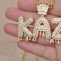 Kaz Name Necklace with Sparkle Rhinestones
