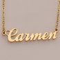 Carmen Name Necklace Gold Silver and Rose Gold for Women