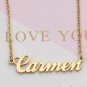 Carmen Name Necklace Gold Silver and Rose Gold for Women