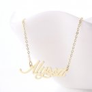Alyssa Name Necklace Gold Silver and Rose Gold for Women
