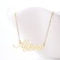 Alyssa Name Necklace Gold Silver and Rose Gold for Women