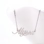 Alyssa Name Necklace Gold Silver and Rose Gold for Women