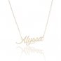 Alyssa Name Necklace Gold Silver and Rose Gold for Women