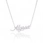 Alyssa Name Necklace Gold Silver and Rose Gold for Women