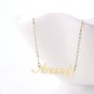 Amanda Name Necklace Gold Silver and Rose Gold for Women