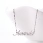 Amanda Name Necklace Gold Silver and Rose Gold for Women