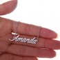 Amanda Name Necklace Gold Silver and Rose Gold for Women
