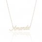 Amanda Name Necklace Gold Silver and Rose Gold for Women