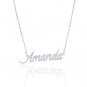 Amanda Name Necklace Gold Silver and Rose Gold for Women