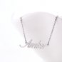 Amber Name Necklace Gold Silver and Rose Gold for Women