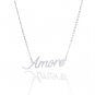 Amore Name Necklace Gold Silver and Rose Gold for Women