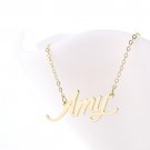 Amy Name Necklace Gold Silver and Rose Gold for Women