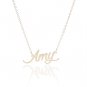 Amy Name Necklace Gold Silver and Rose Gold for Women