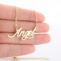 Angel Name Necklace Gold Silver and Rose Gold for Women