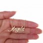 Angela Name Necklace Gold Silver and Rose Gold for Women