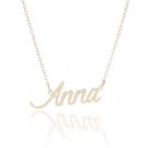 Anna Name Necklace Gold Silver and Rose Gold for Women