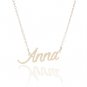 Anna Name Necklace Gold Silver and Rose Gold for Women