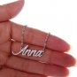 Anna Name Necklace Gold Silver and Rose Gold for Women