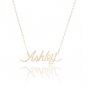Ashley Name Necklace Gold Silver and Rose Gold for Women