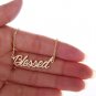 Blessed Name Necklace Gold Silver and Rose Gold for Women