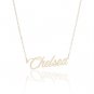 Chelsea Name Necklace Gold Silver and Rose Gold for Women