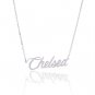 Chelsea Name Necklace Gold Silver and Rose Gold for Women