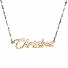 Christina Name Necklace Gold Silver and Rose Gold for Women
