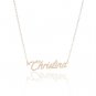 Christina Name Necklace Gold Silver and Rose Gold for Women
