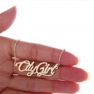 City Girl Name Necklace Gold Silver and Rose Gold for Women