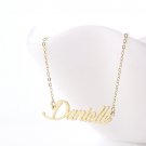 Danielle Name Necklace Gold Silver and Rose Gold for Women