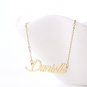 Danielle Name Necklace Gold Silver and Rose Gold for Women
