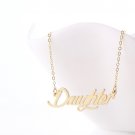 Daughter Name Necklace Gold Silver and Rose Gold for Women