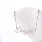 Daughter Name Necklace Gold Silver and Rose Gold for Women