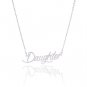 Daughter Name Necklace Gold Silver and Rose Gold for Women