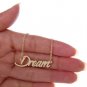 Dream Name Necklace Gold Silver and Rose Gold for Women