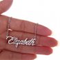 Elizabeth Name Necklace Gold Silver and Rose Gold for Women