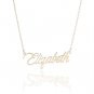 Elizabeth Name Necklace Gold Silver and Rose Gold for Women