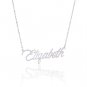 Elizabeth Name Necklace Gold Silver and Rose Gold for Women