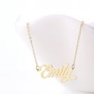 Emily Name Necklace Gold Silver and Rose Gold for Women