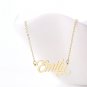 Emily Name Necklace Gold Silver and Rose Gold for Women