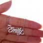 Emily Name Necklace Gold Silver and Rose Gold for Women