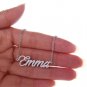 Emma Name Necklace Gold Silver and Rose Gold for Women