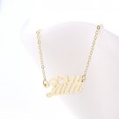 Faith Name Necklace Gold Silver and Rose Gold for Women