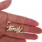 Family Name Necklace Gold Silver and Rose Gold for Women