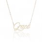 Grace Name Necklace Gold Silver and Rose Gold for Women