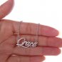 Grace Name Necklace Gold Silver and Rose Gold for Women