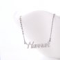 Hannah Name Necklace Gold Silver and Rose Gold for Women