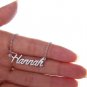 Hannah Name Necklace Gold Silver and Rose Gold for Women