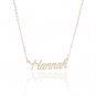 Hannah Name Necklace Gold Silver and Rose Gold for Women