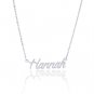 Hannah Name Necklace Gold Silver and Rose Gold for Women